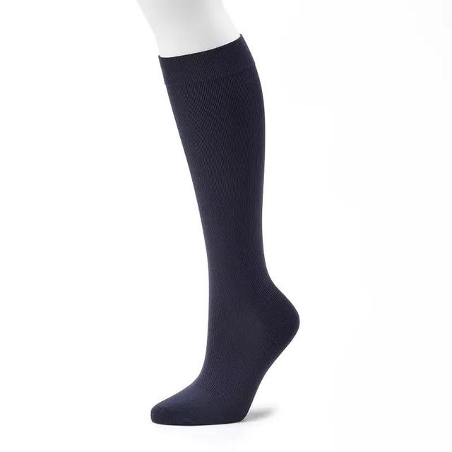 Dr. Motion Ribbed Compression Knee-High Socks, Womens Product Image