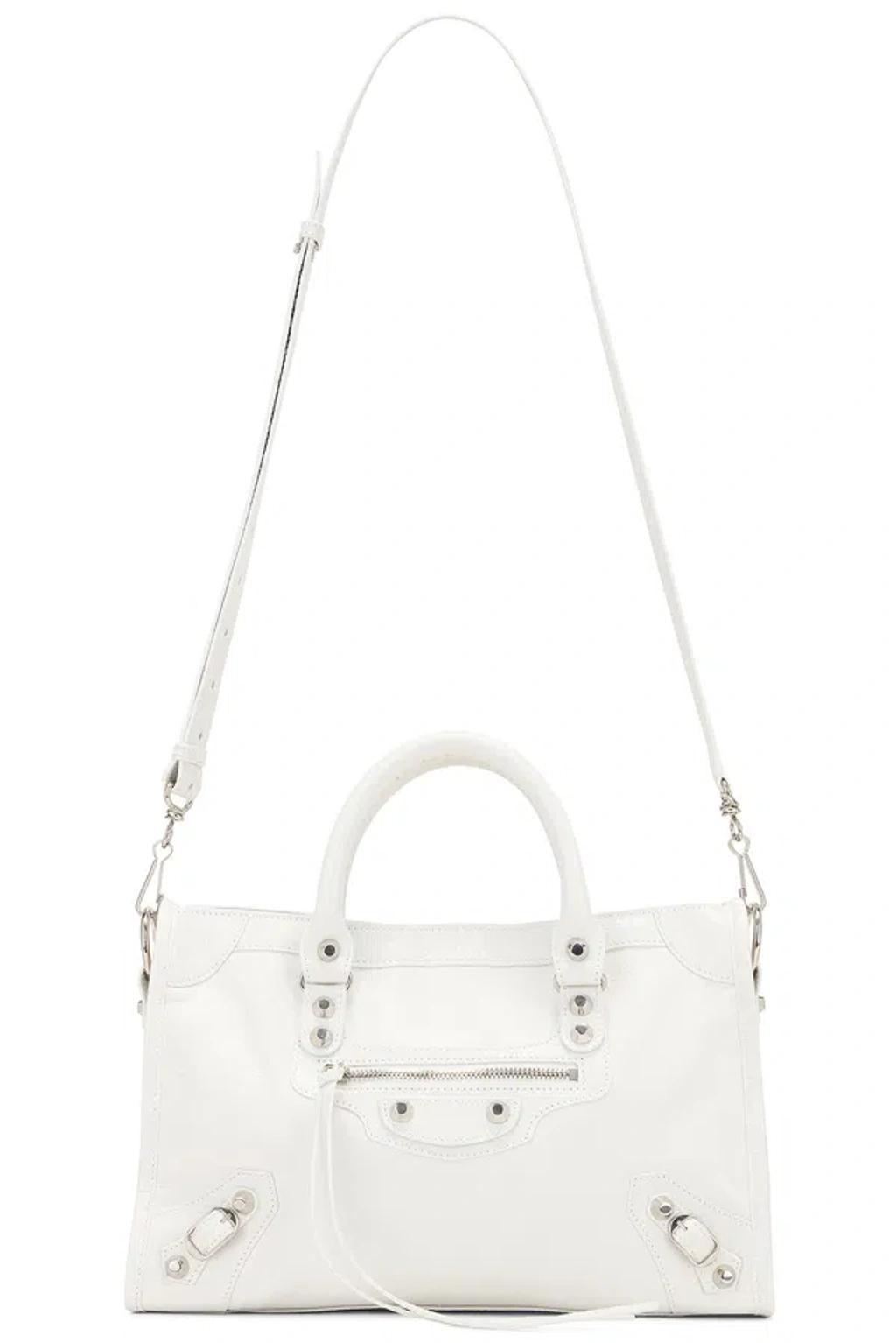 BALENCIAGA Le City Small Bag In Optic White Product Image