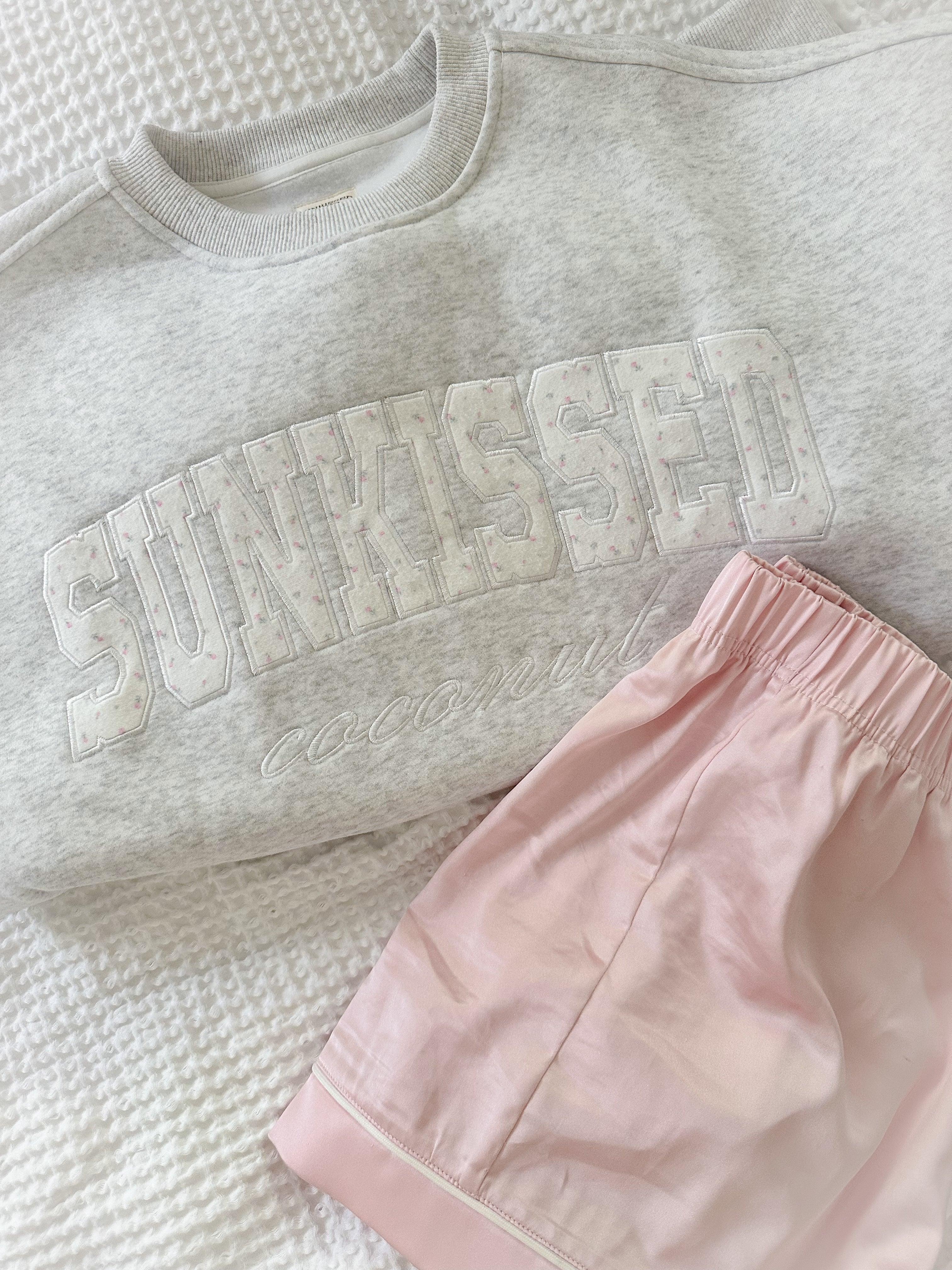 Sunkissed Roses Embroider Sweatshirt Product Image