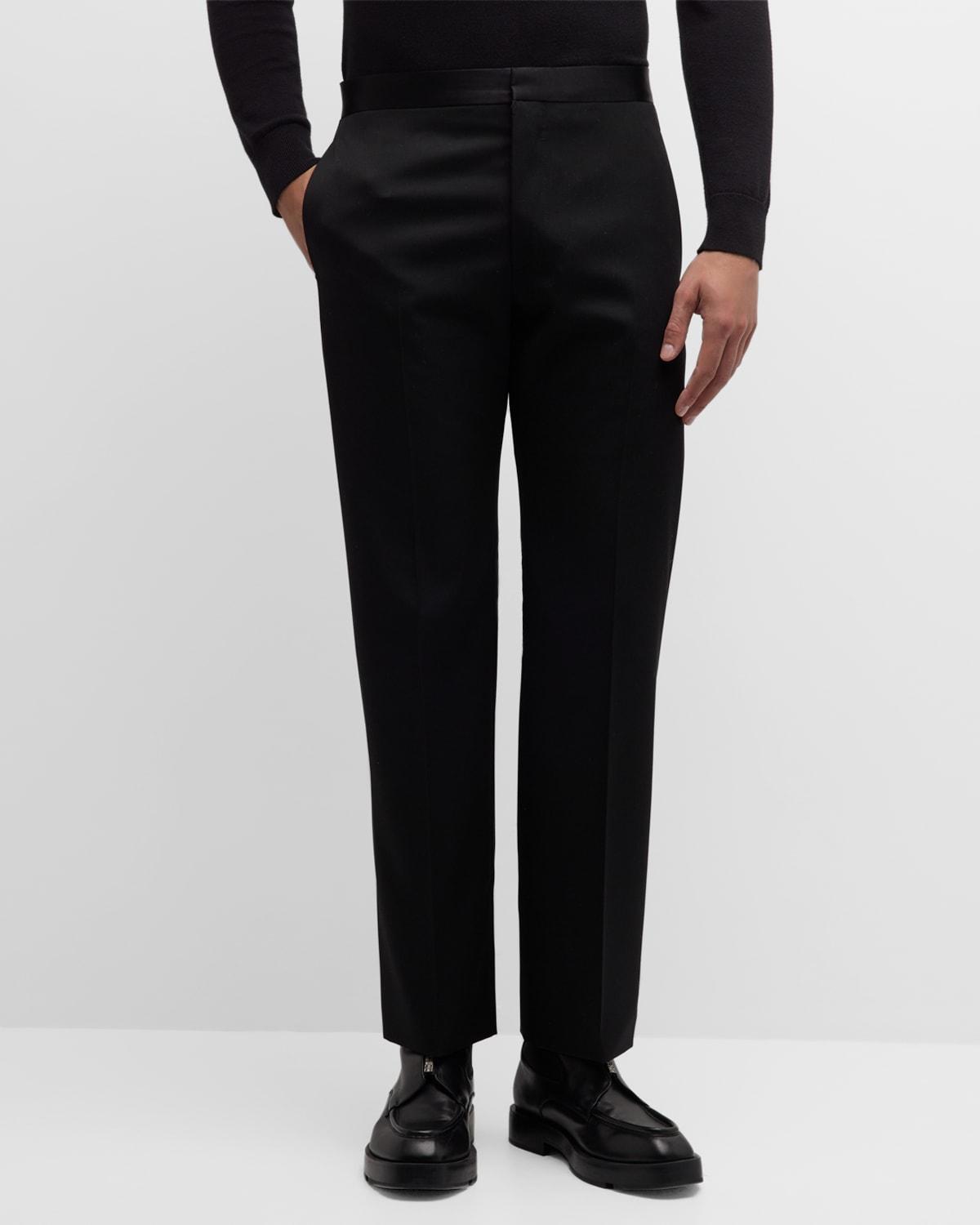 Mens Satin-Waist Tuxedo Pants Product Image