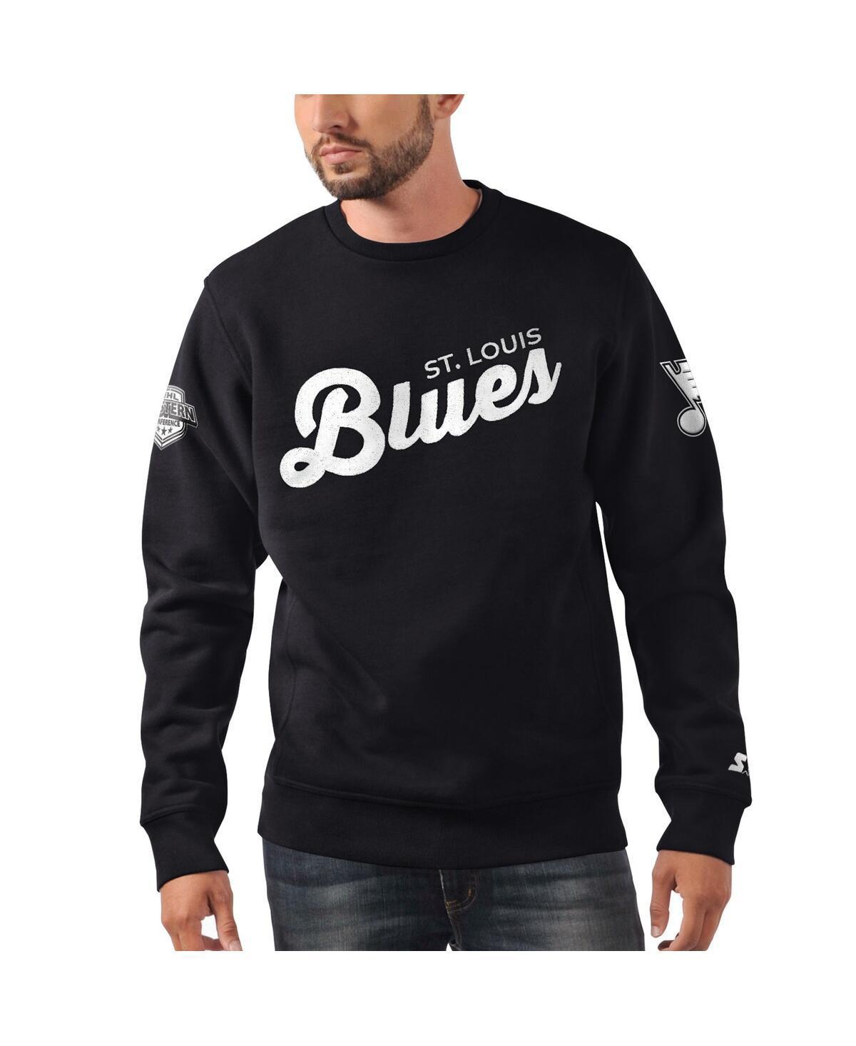 Mens Starter x NHL Ice St. Louis Blues Cross Check Pullover Sweatshirt Product Image