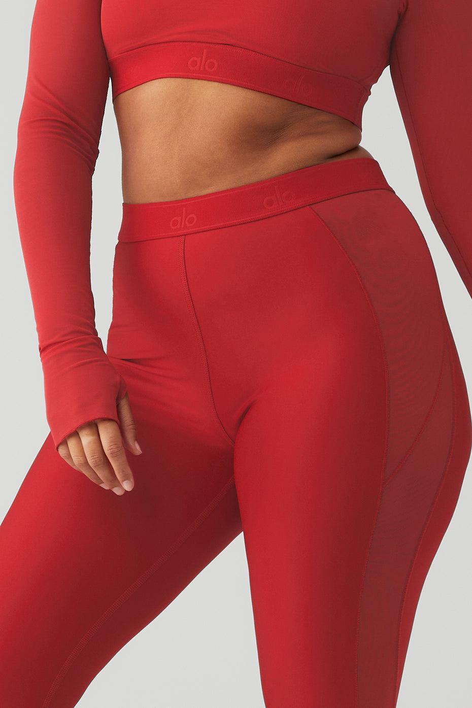 Airlift High-Waist Ballet Dream Legging - Classic Red Product Image