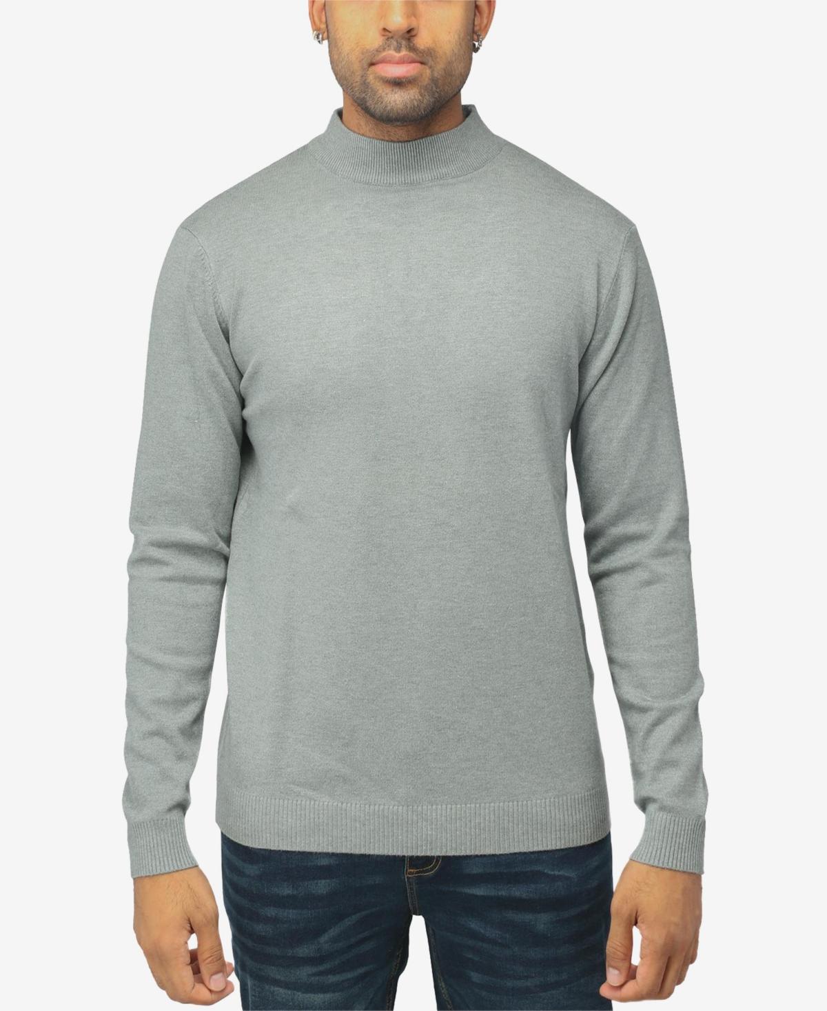 X-Ray Mens Basice Mock Neck Midweight Pullover Sweater Product Image