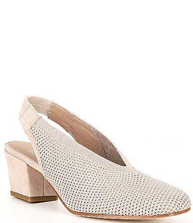 Eileen Fisher Vasa Stretch Knit Slingback Pumps Product Image