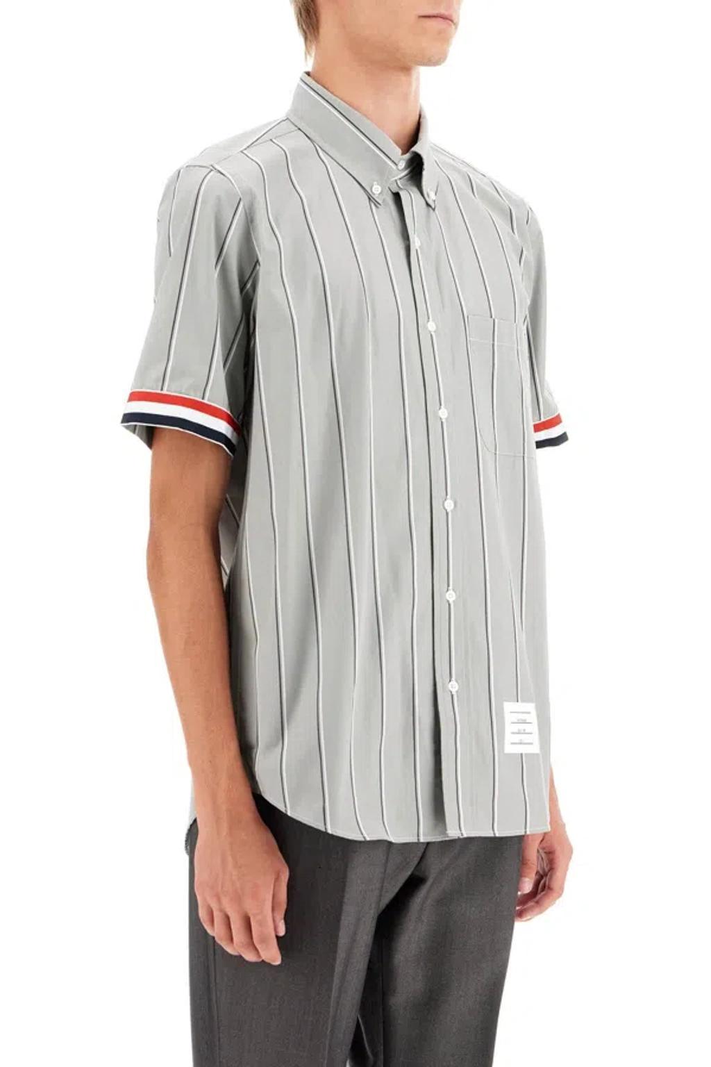 THOM BROWNE Shirts In Gray Product Image