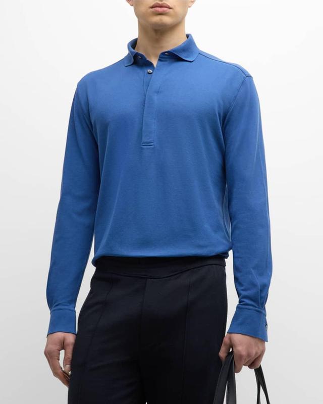 Mens Cotton Polo Shirt Product Image