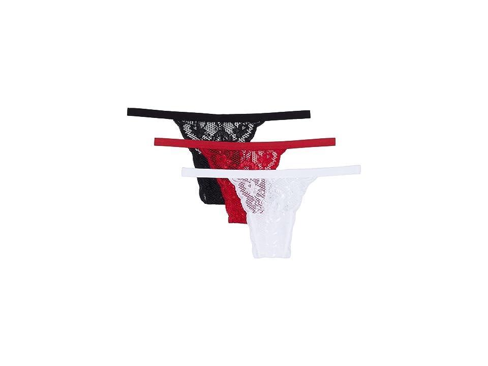 Cosabella Never Say Never G-String 3-Pack Skimpie (BlackMystic Red) Women's Underwear Product Image