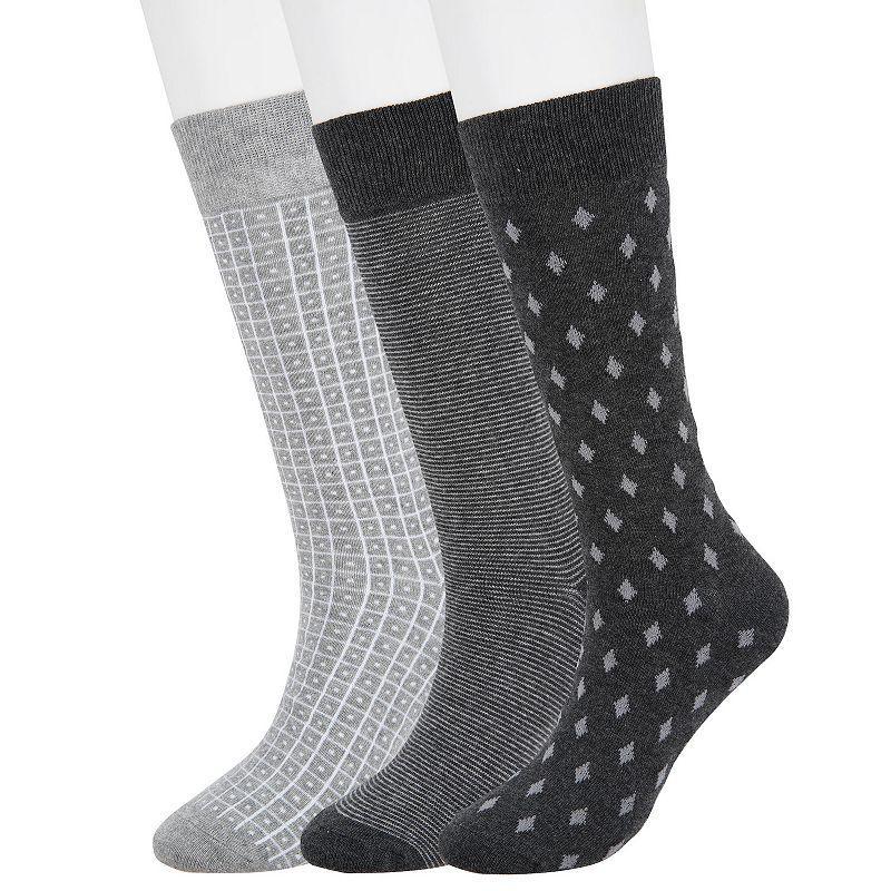 Mens Sonoma Goods For Life 3-pack Patterned Dress Socks Product Image