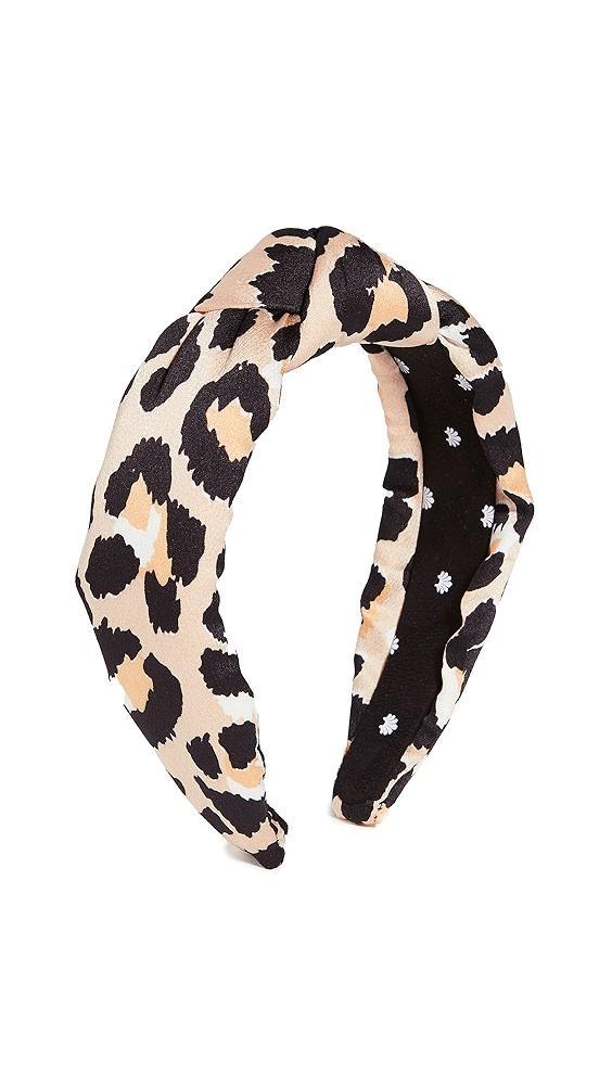 Lele Sadoughi Silk Leopard Knotted Headband | Shopbop Product Image