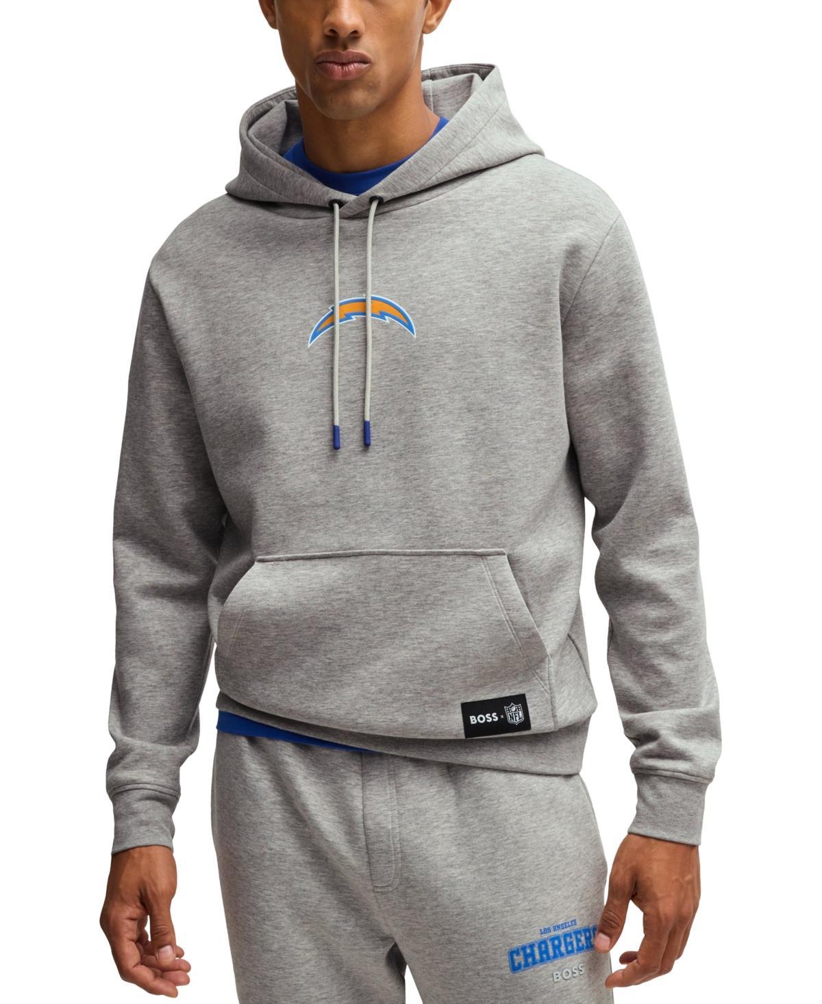 Boss X Nfl Men's Interlock Hoodie In Chargers Grey Product Image