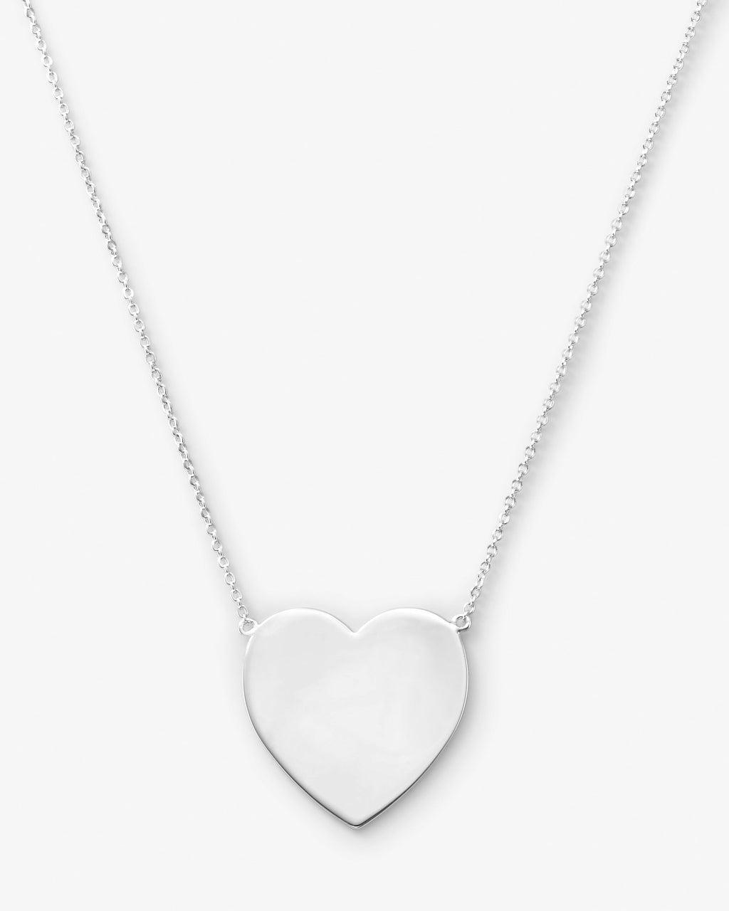 XL You Have My Heart Necklace 18" - Silver Product Image