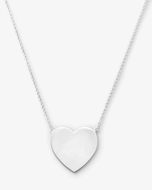 XL You Have My Heart Necklace 18" - Silver Product Image