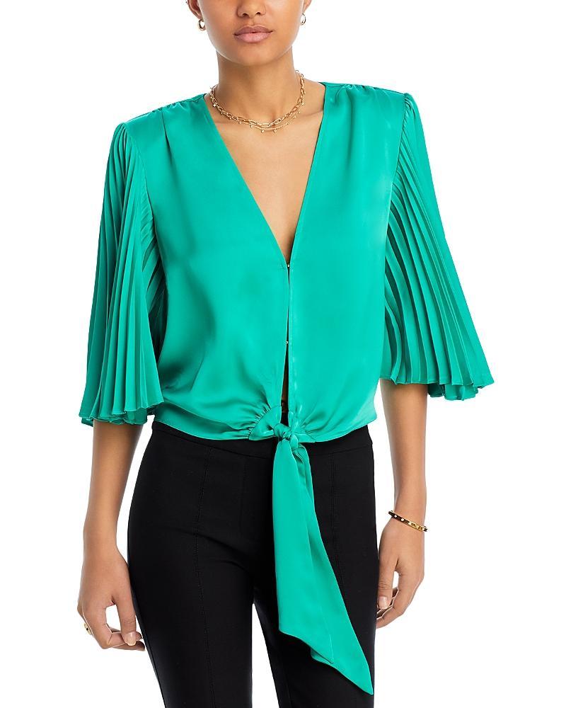 Ramy Brook Sama Tie Front Blouse Product Image