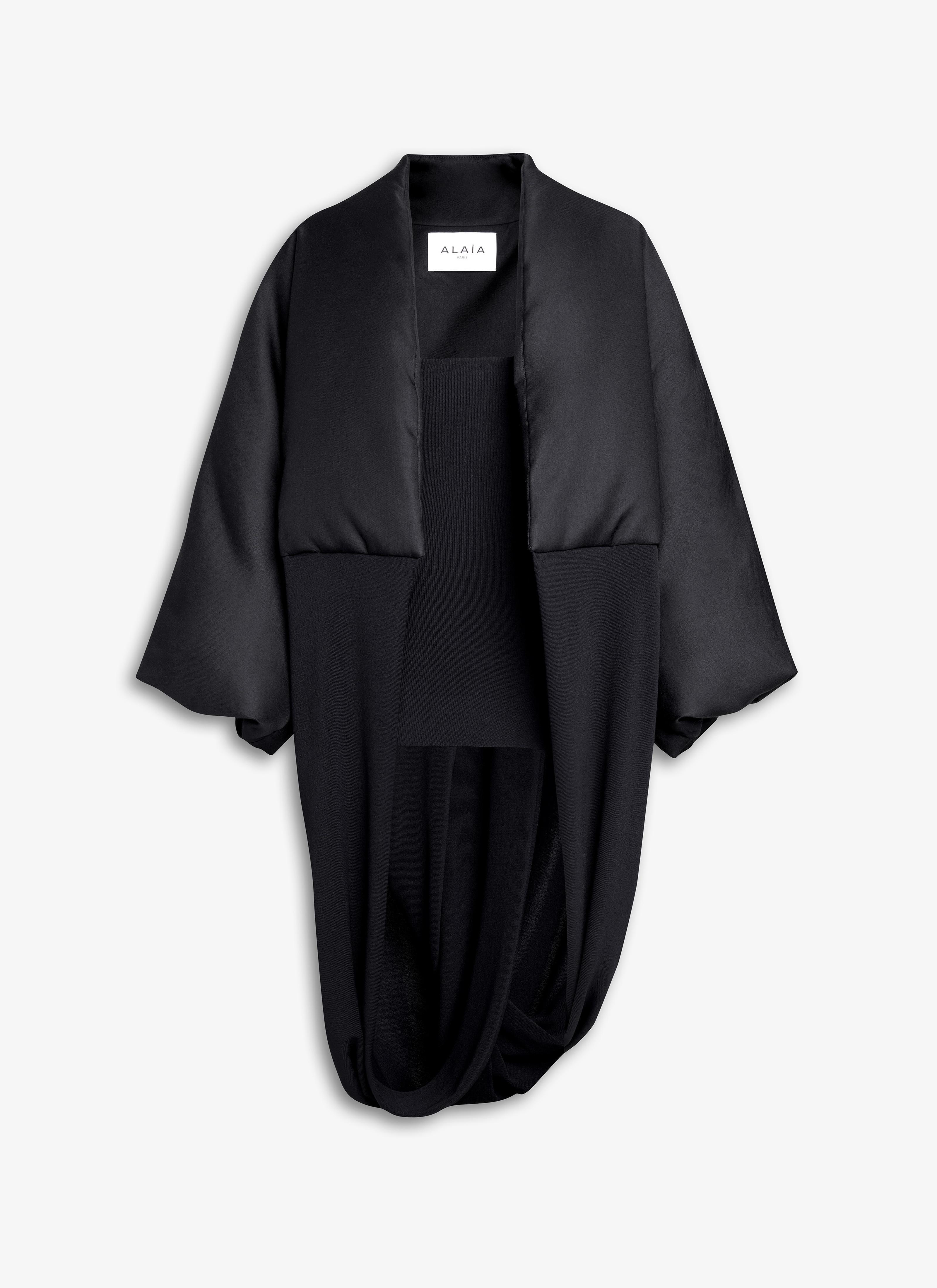 Black FOLDED COAT Product Image