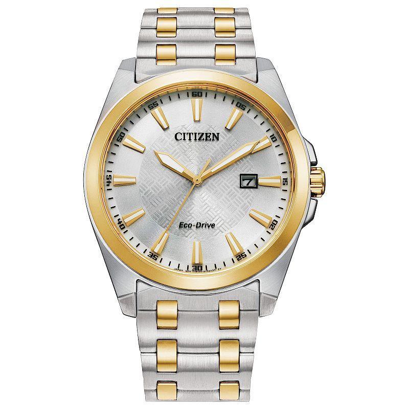 Men's Citizen Eco-DriveÂ® Corso Two-Tone Watch with Brown Dial (Model: Bm7536-53X) Product Image