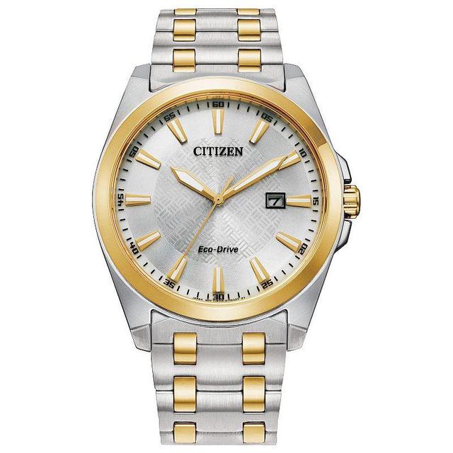 Men's Citizen Eco-DriveÂ® Corso Two-Tone Watch with Silver-Tone Dial (Model: Bm7534-59A) Product Image