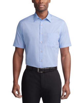 Poplin Solid Short-Sleeve Dress Shirt Product Image