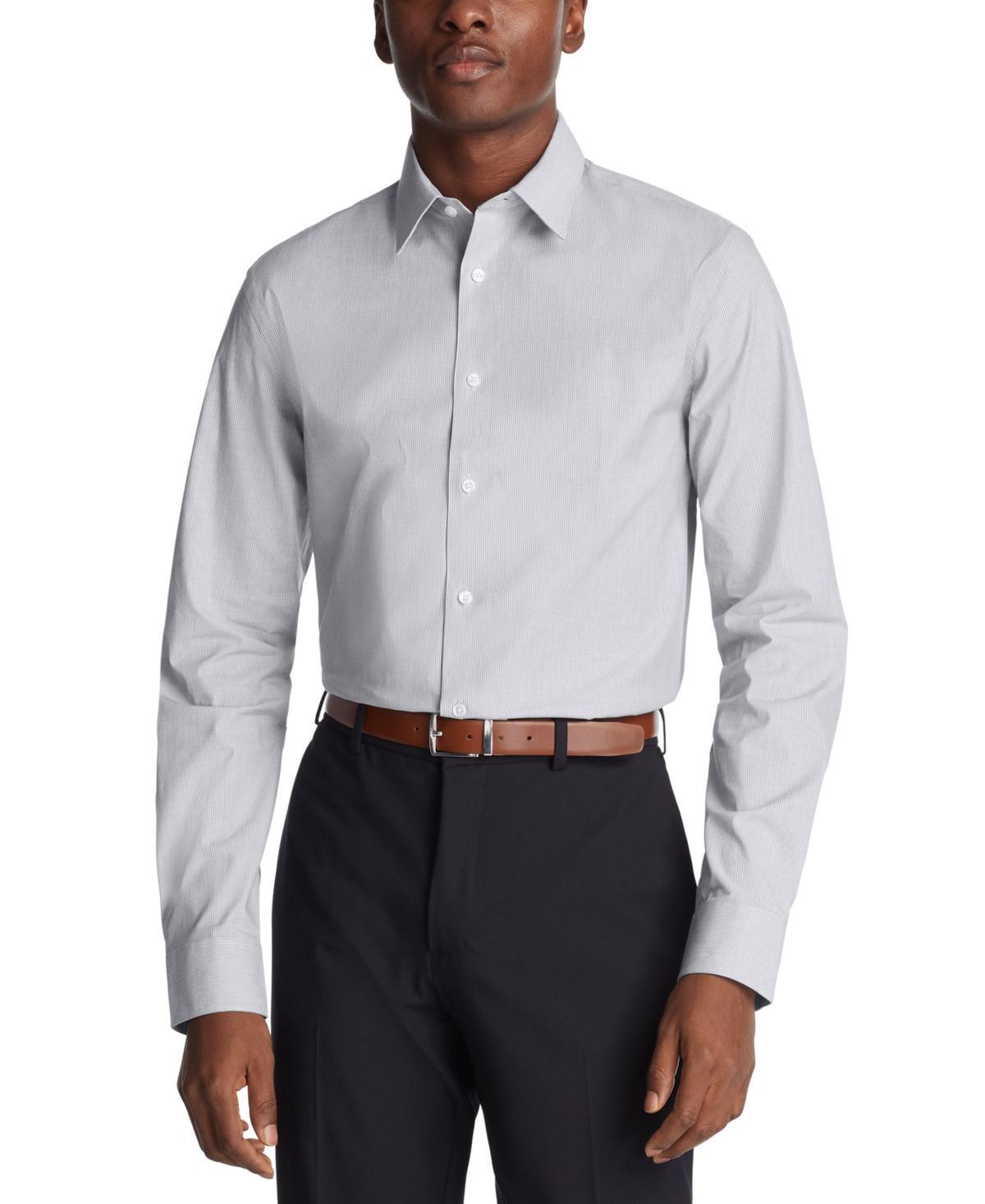 Calvin Klein Mens Slim-Fit Steel Plus Dress Shirt Product Image