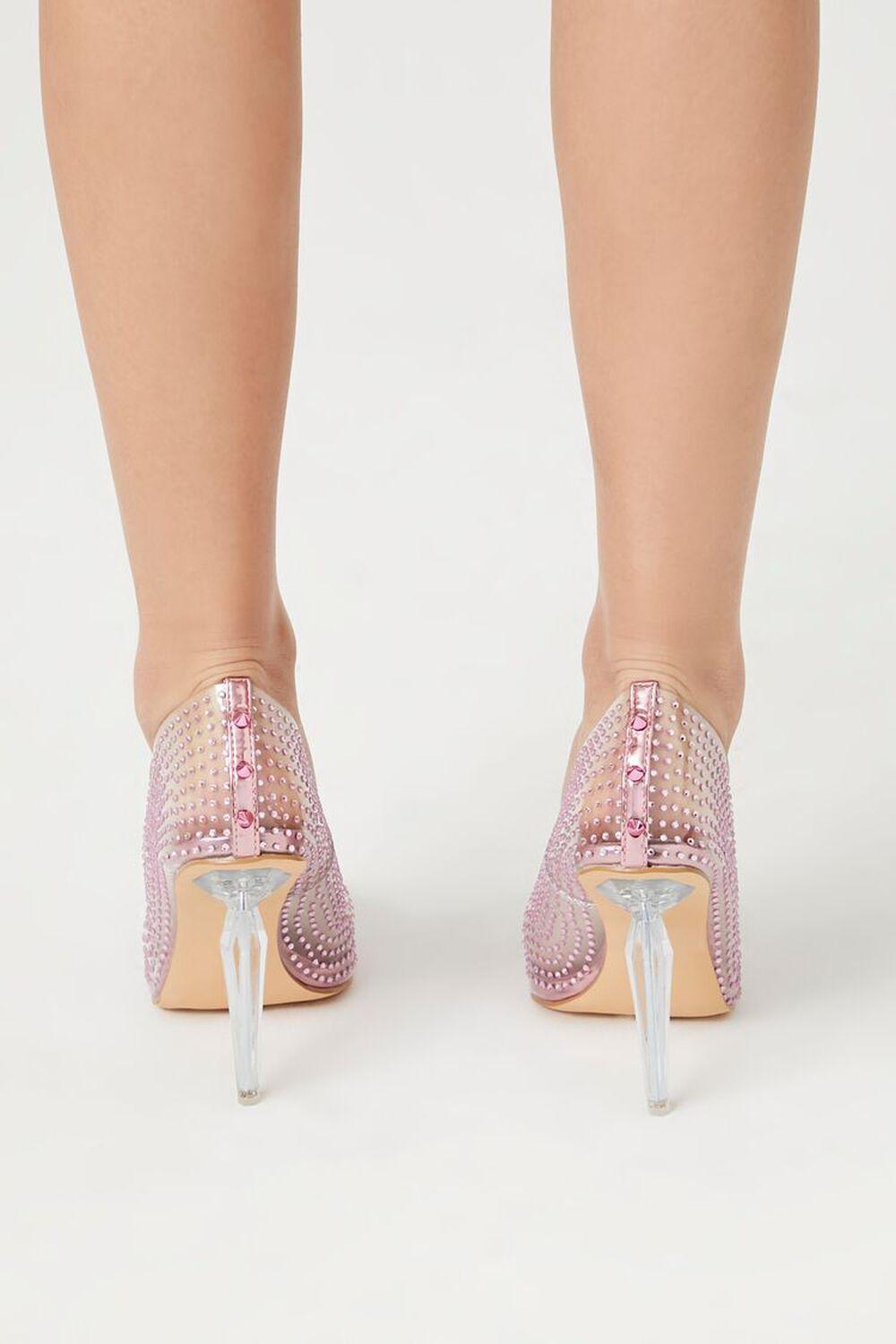 Transparent Rhinestone Pumps | Forever 21 Product Image