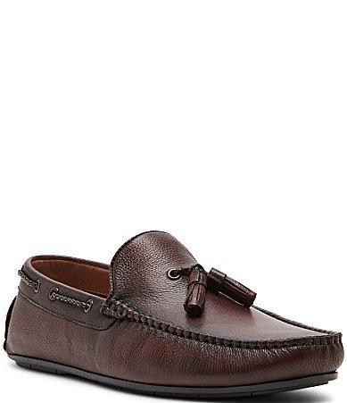 Steve Madden Mens Saxxen Leather Slip On Driving Mocs Product Image