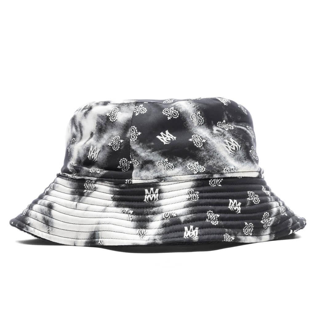 Micro Paisley Reverse Bucket Hat - Black Male Product Image