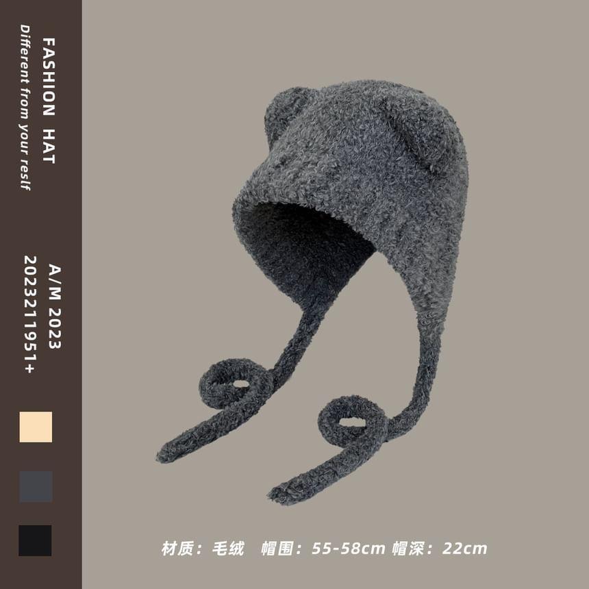 Bear Ear Knit Bonnet Product Image