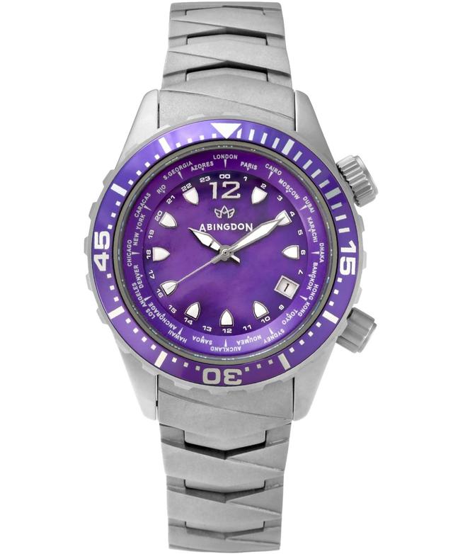 Abingdon Co. Womens Marina Divers Multifunctional Titanium Bracelet Watch 40mm Product Image