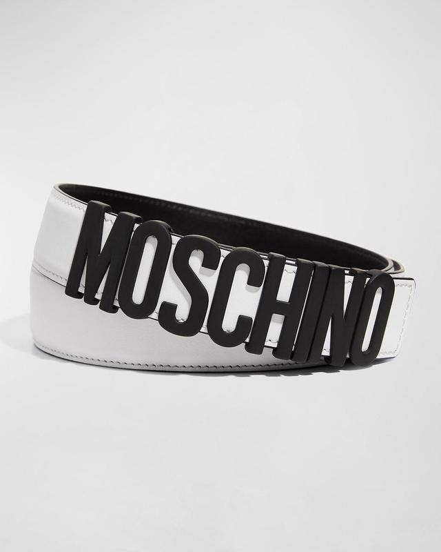 Mens Leather Logo Belt Product Image