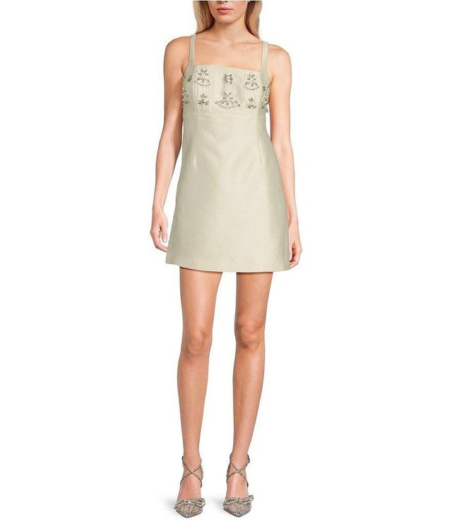 GB Embellished Empire Waist Mini Dress Product Image