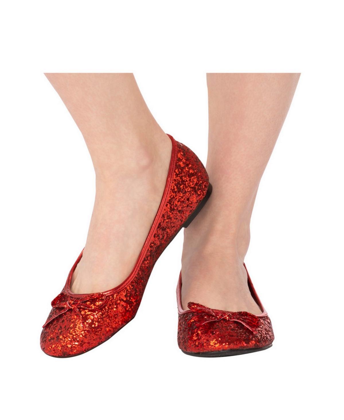 BuySeason Womens Glitter Shoe - Red Product Image