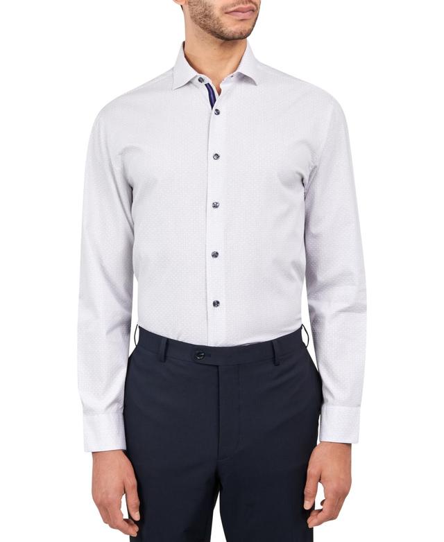 Michelsons Mens Regular-Fit Fine Stripe Dress Shirt Product Image