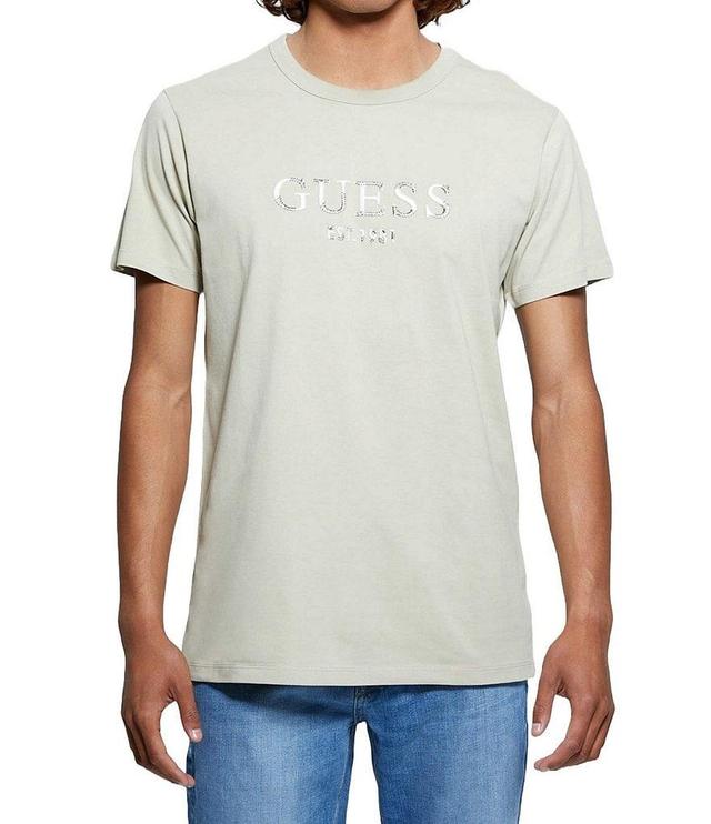 Guess Short Sleeve Multi Color Embroidered T-Shirt Product Image