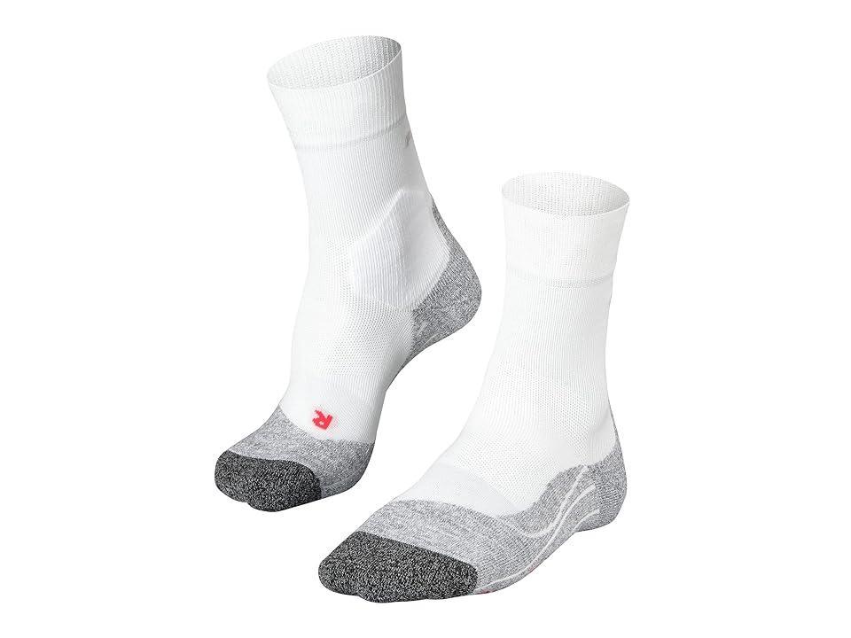 Falke RU3 Mid-Calf Running Socks (White/Mix) Men's Crew Cut Socks Shoes Product Image