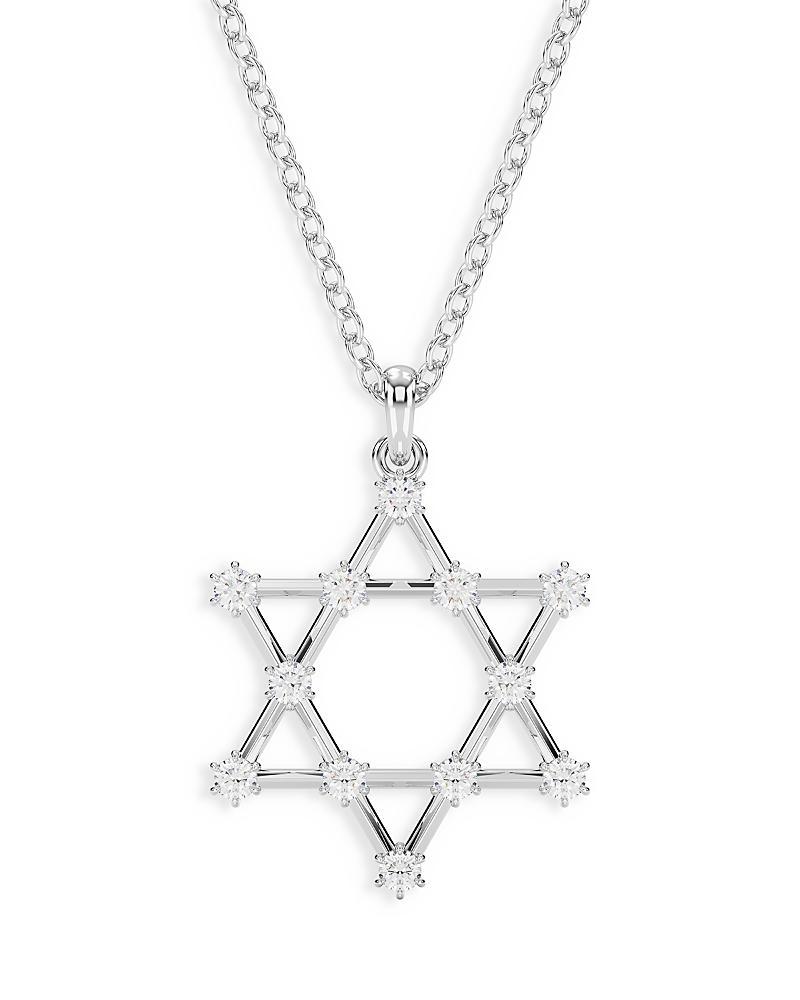 Swarovski Silver-Tone Insigne Crystal Pendant Necklace, 15-3/4 + 3 extender Product Image