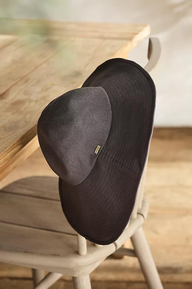 Asymmetrical Brim Cotton Crusher Hat, Solid Product Image