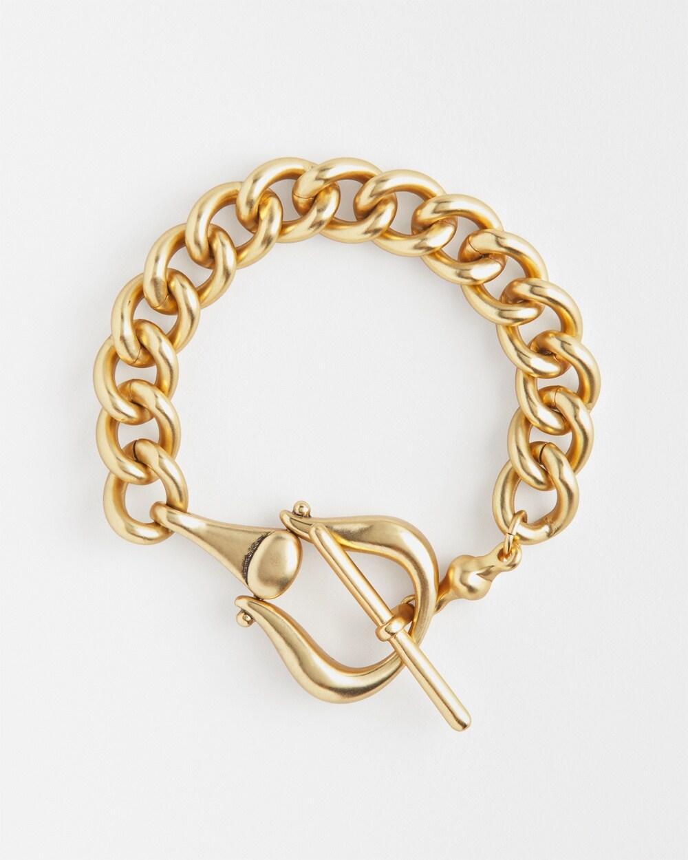 Gold Tone Horsebit Bracelet   Chico's - Gold - Women Product Image