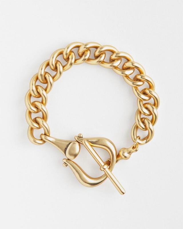 Gold Tone Horsebit Bracelet   Chico's - Gold - Women Product Image