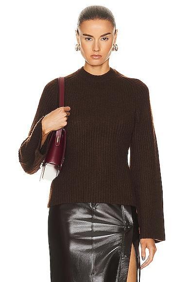 Loulou Studio Kota Sweater in Brown Product Image