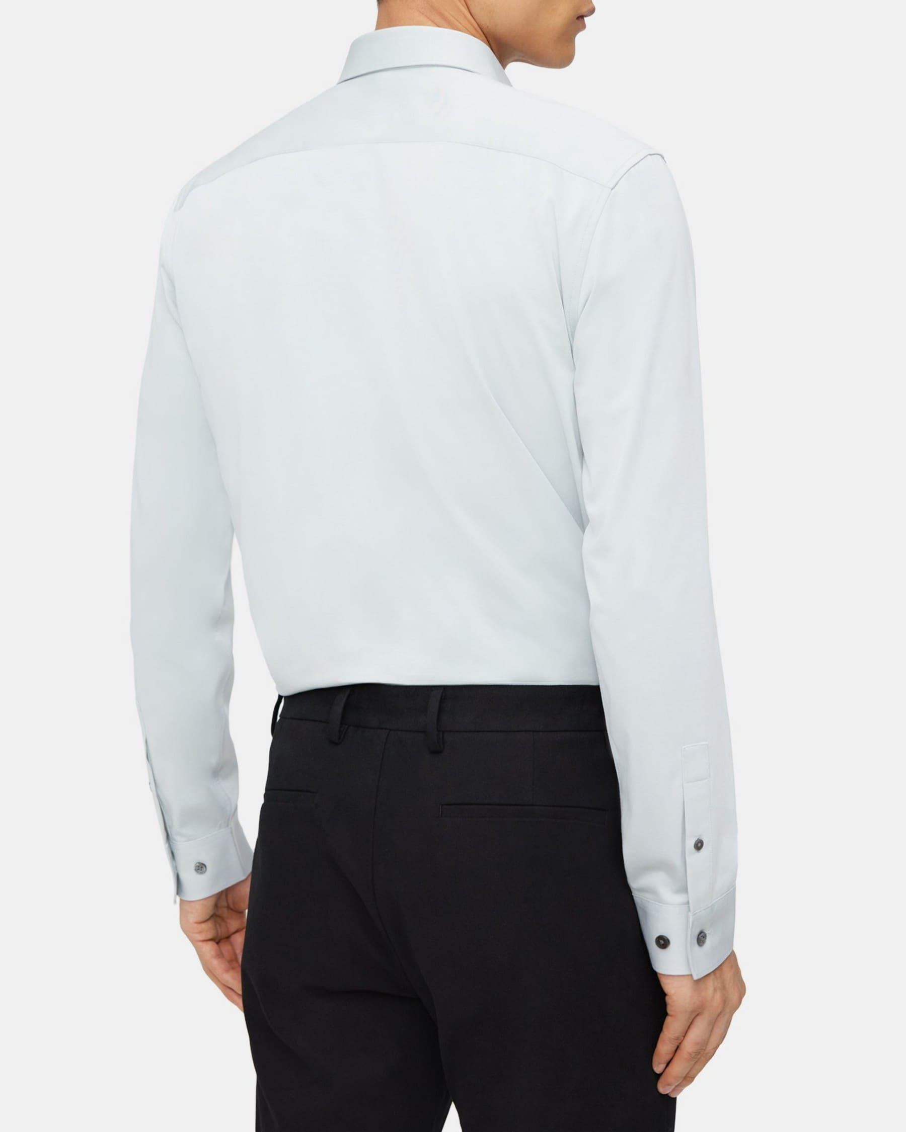 Tailored Shirt in Structure Knit Product Image