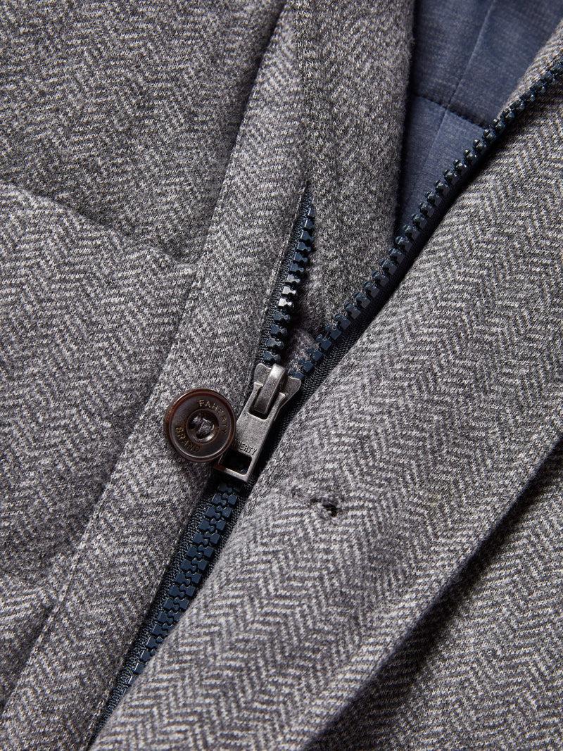 Teton Valley Quilted Blazer - Steel Rock Herringbone Product Image