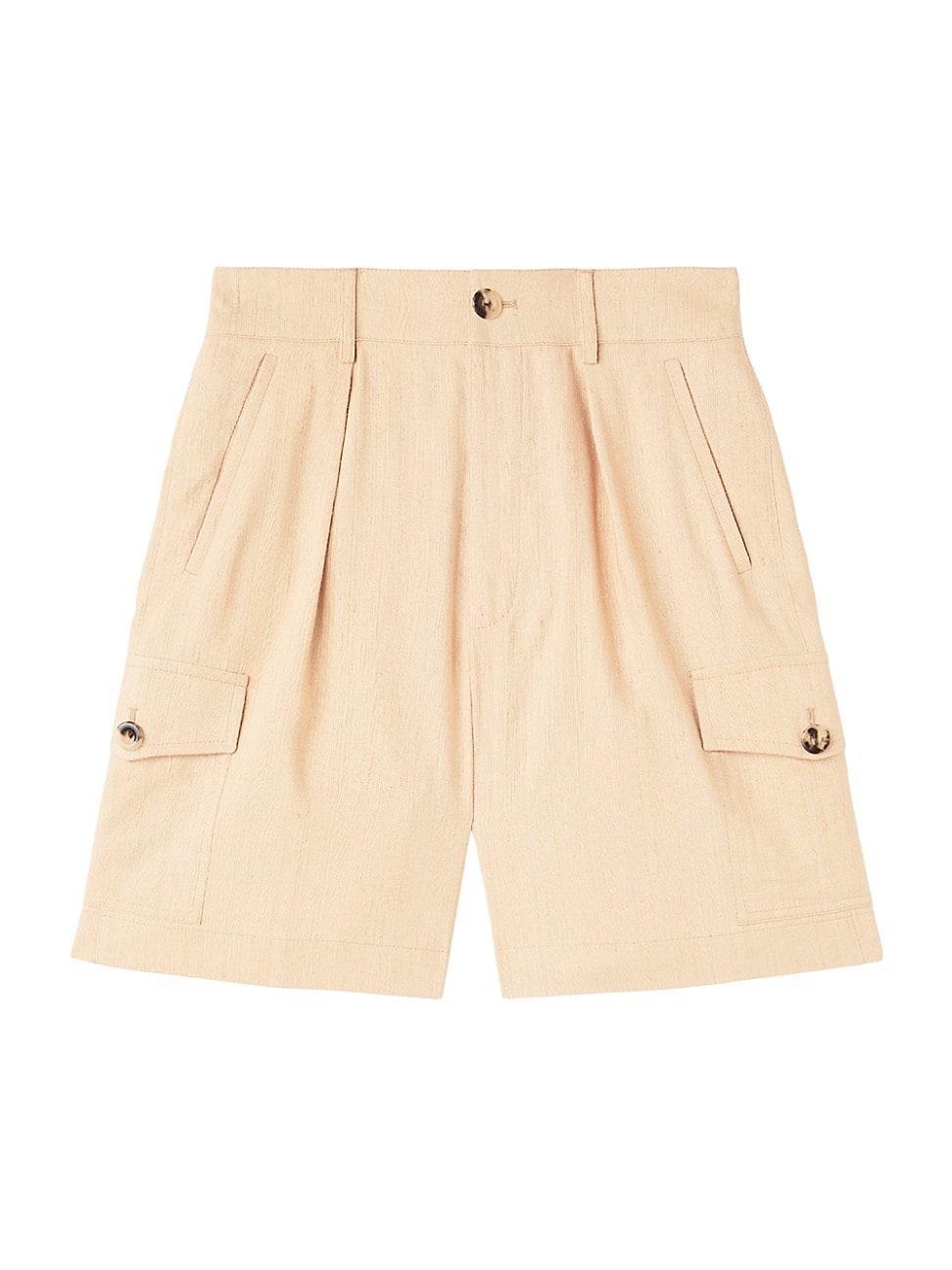 Womens Eleazar Silk Bermuda Shorts Product Image