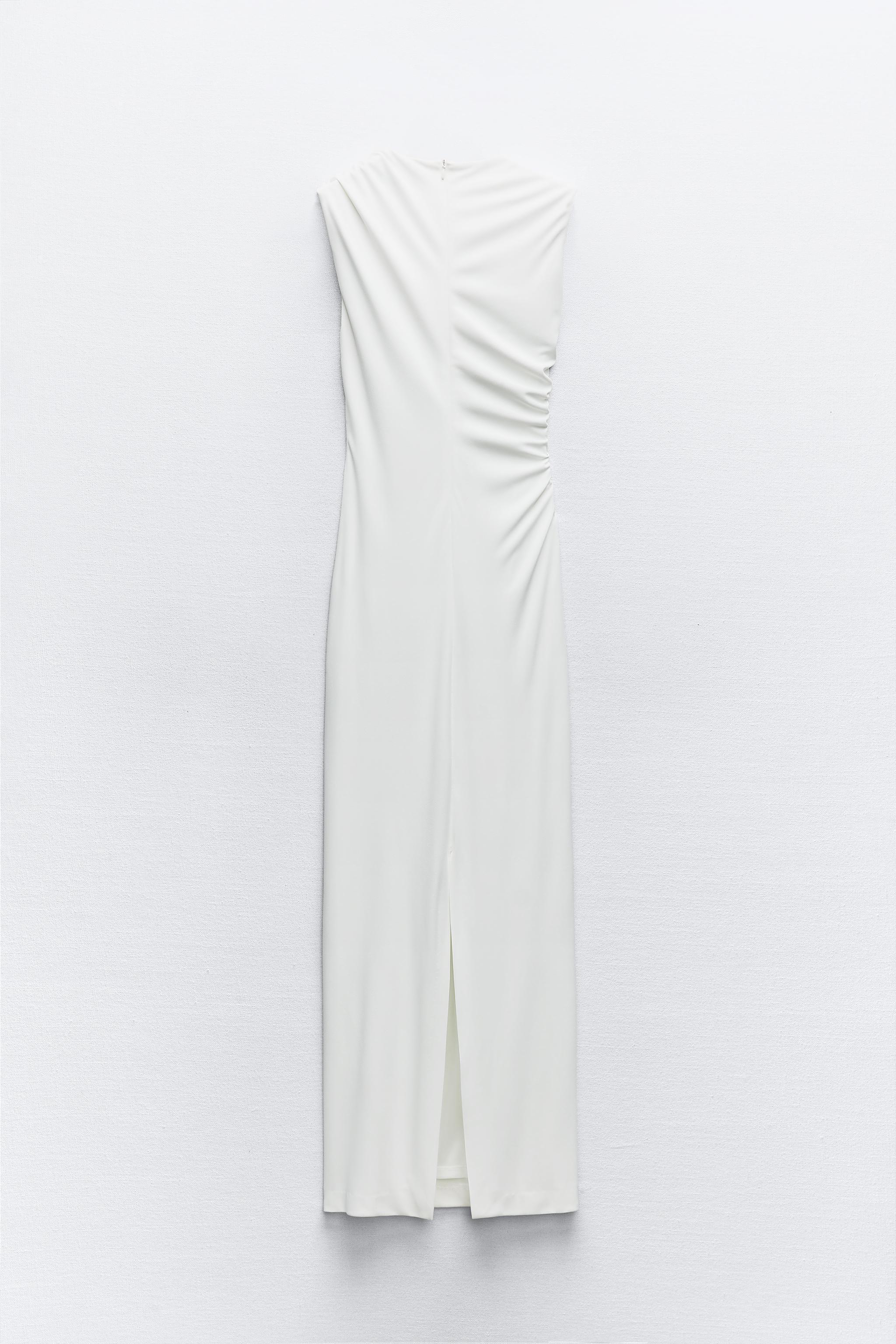 DRAPED MIDI DRESS Product Image