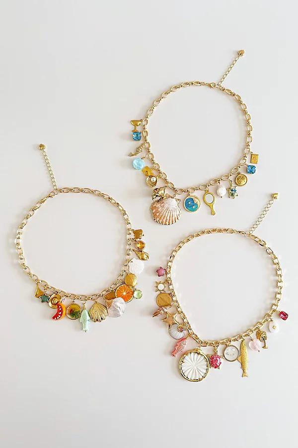 Shop Charming Tea Coastal Charm Necklace Womens at Urban Outfitters Product Image