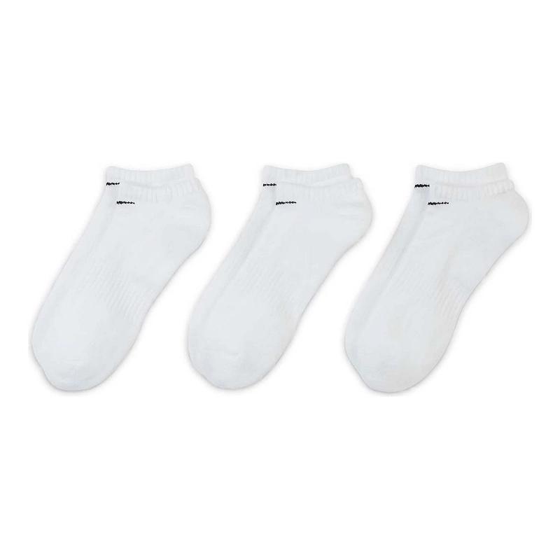 Womens Nike 3-Pack Everyday Cushioned No-Show Socks Neutral Product Image