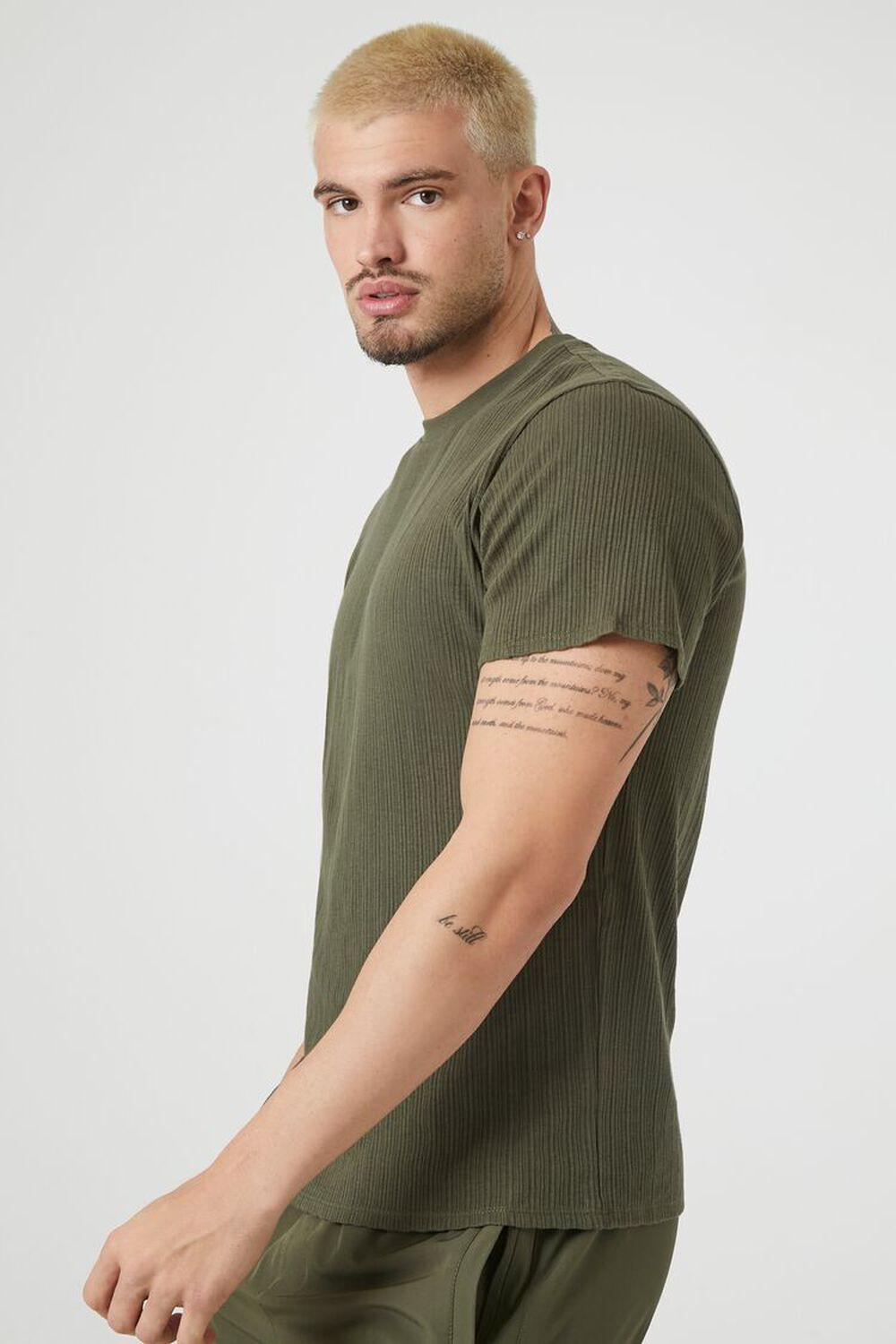 Ribbed Knit Crew Tee | Forever 21 Product Image