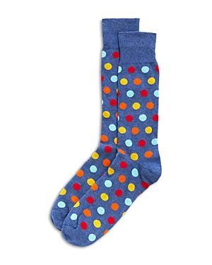 The Mens Store at Bloomingdales Bloom Dot Crew Socks - 100% Exclusive Product Image