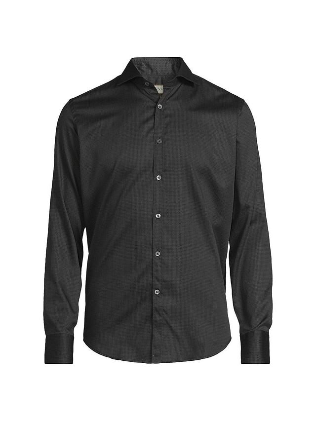 Mens Micro Print Sport Shirt Product Image