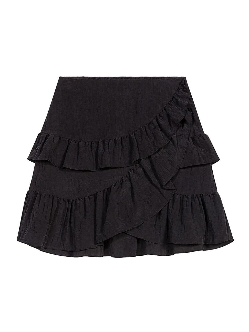 Womens Short Ruffled Skirt Product Image