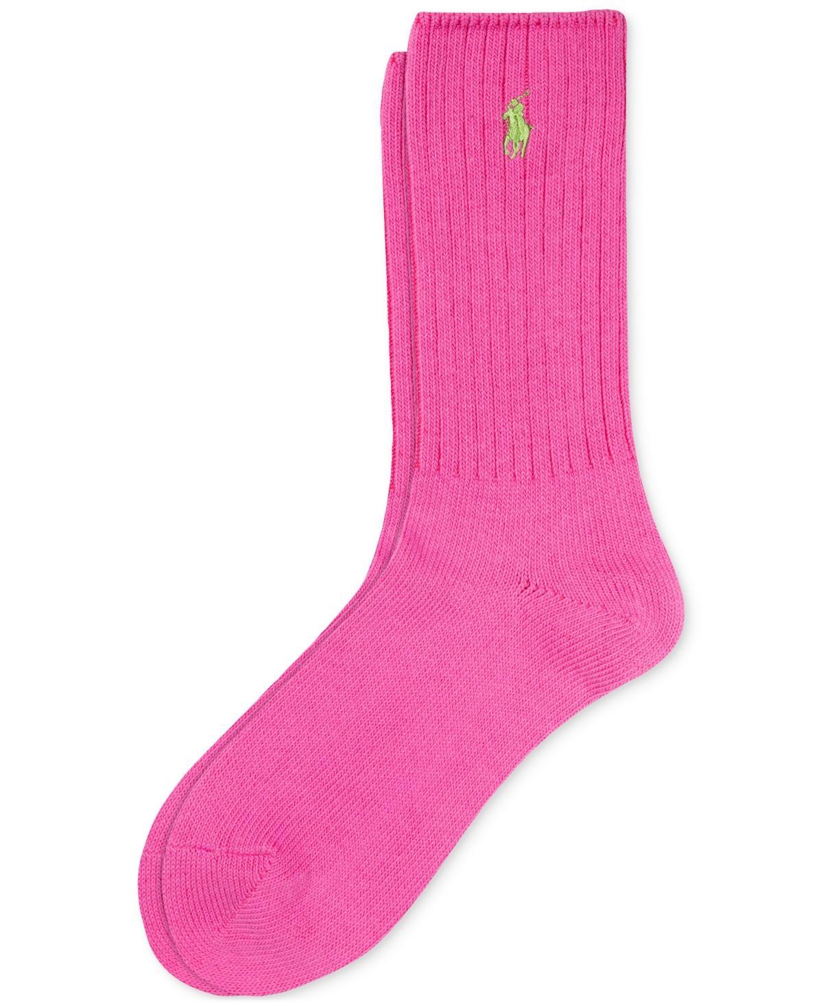 Polo Ralph Lauren Womens Classic Ribbed Crew Socks Product Image