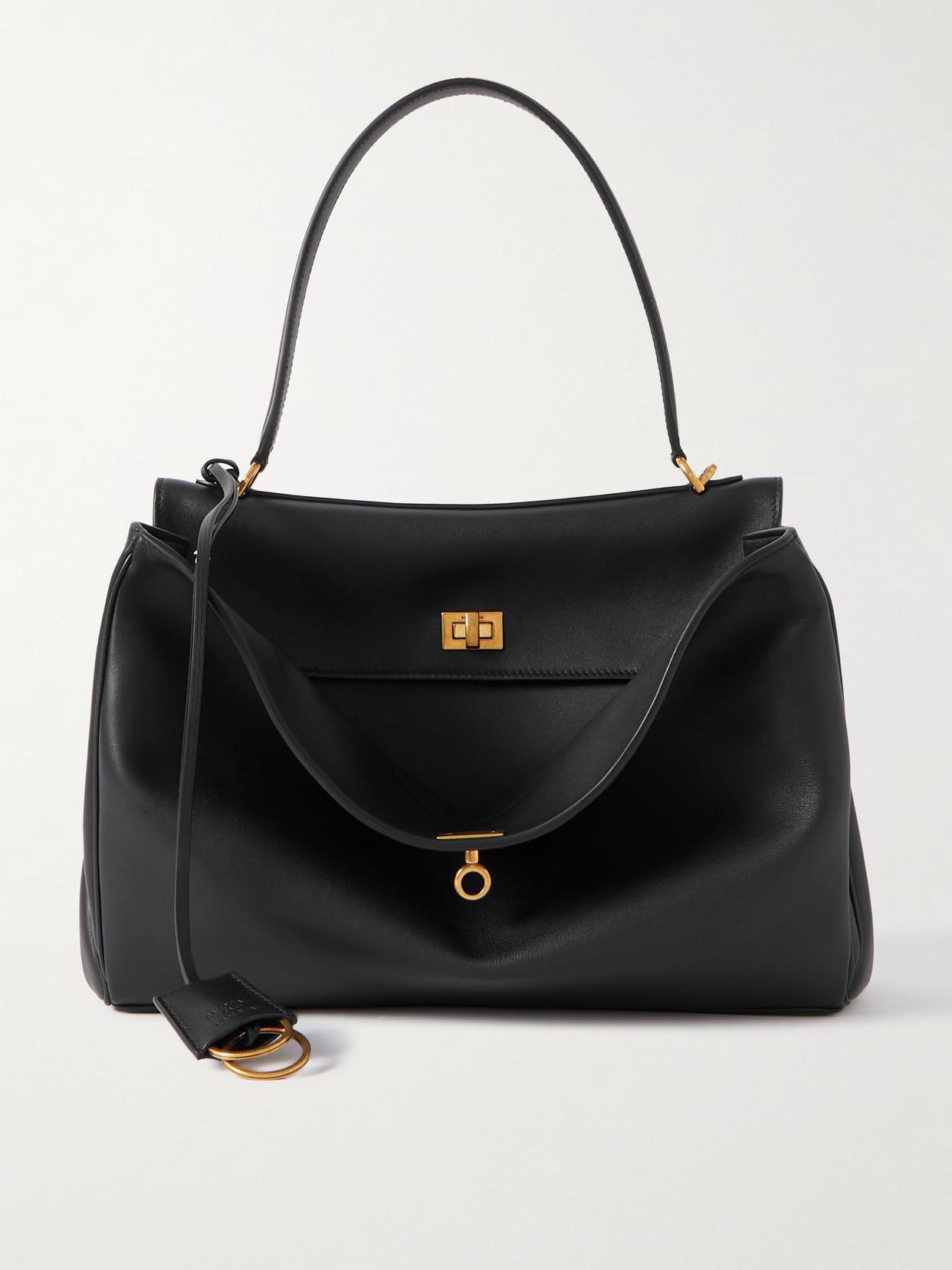 Rodeo Leather Shoulder Bag In Black Product Image